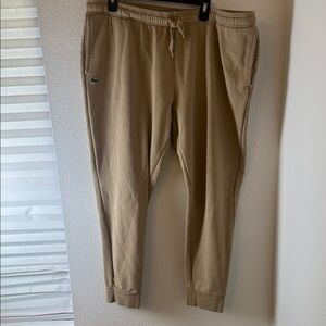 Lacoste Men's Beige Jogger Pants size 4x